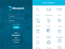 Tablet Screenshot of maxpack.co.uk
